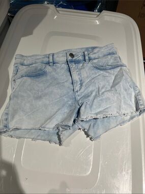 Kids H&M Pale Blue Distressed Denim Shorts